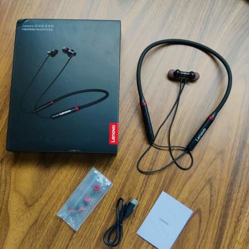 lenovo he05x bluetooth neckband earphone